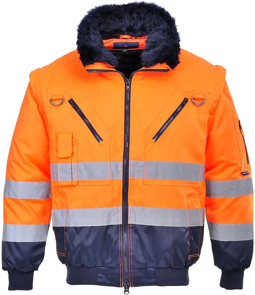 PORTWEST PJ50 Warnschutz 3-in-1 Kontrast Pilotjacke
