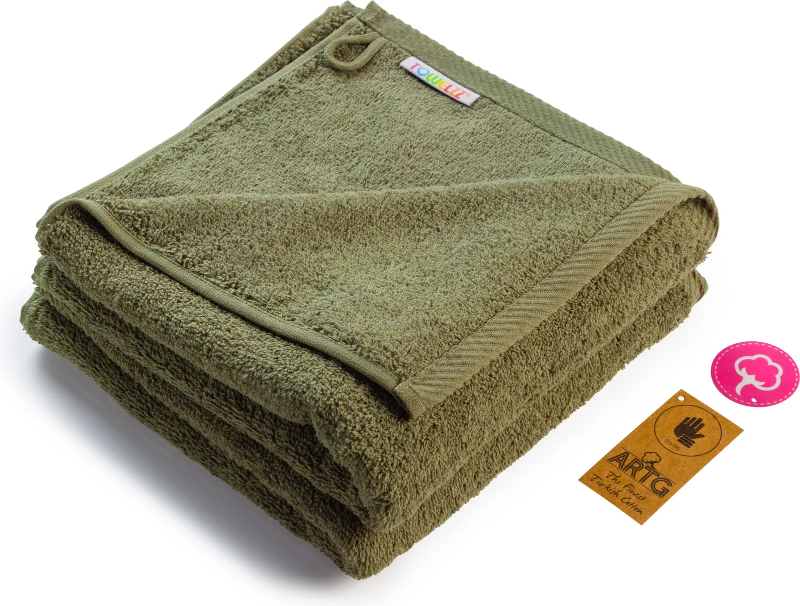 artg-ar035-fashion-hand-towel-armygreen-front-1 ARTG Fashion Hand Towel