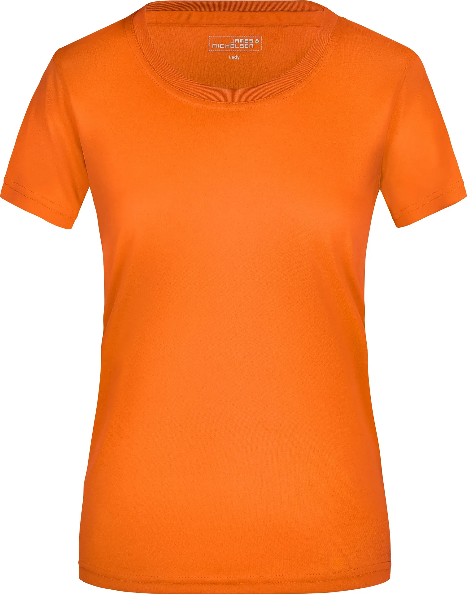 jn357-ladies-active-t-shirt-orange-front-3 James & Nicholson Ladies Active-T