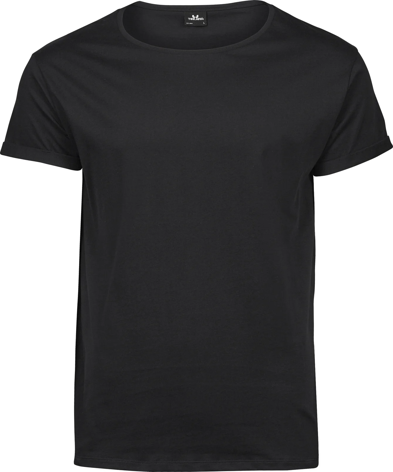 tee-jays-5062-mens-roll-up-t-shirt-black-front-1 Tee Jays Men's Roll-Up Tee