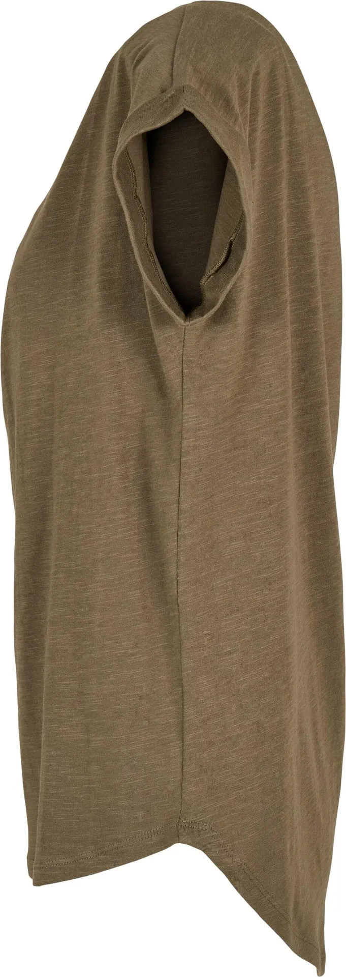 Build Your Brand Ladies Long Slub Tee