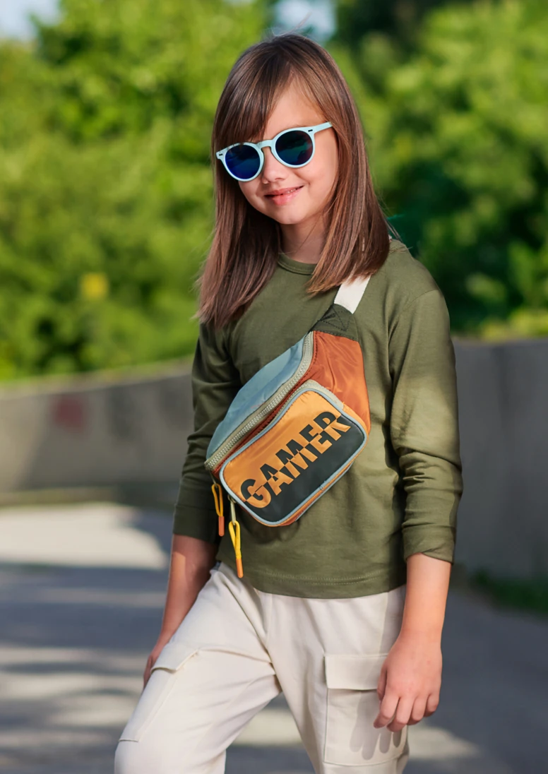 malfini-121-fit-t-ls-t-shirt-kinder-khaki-model-0 MALFINI T-Shirt Kinder Fit-T LS 121
