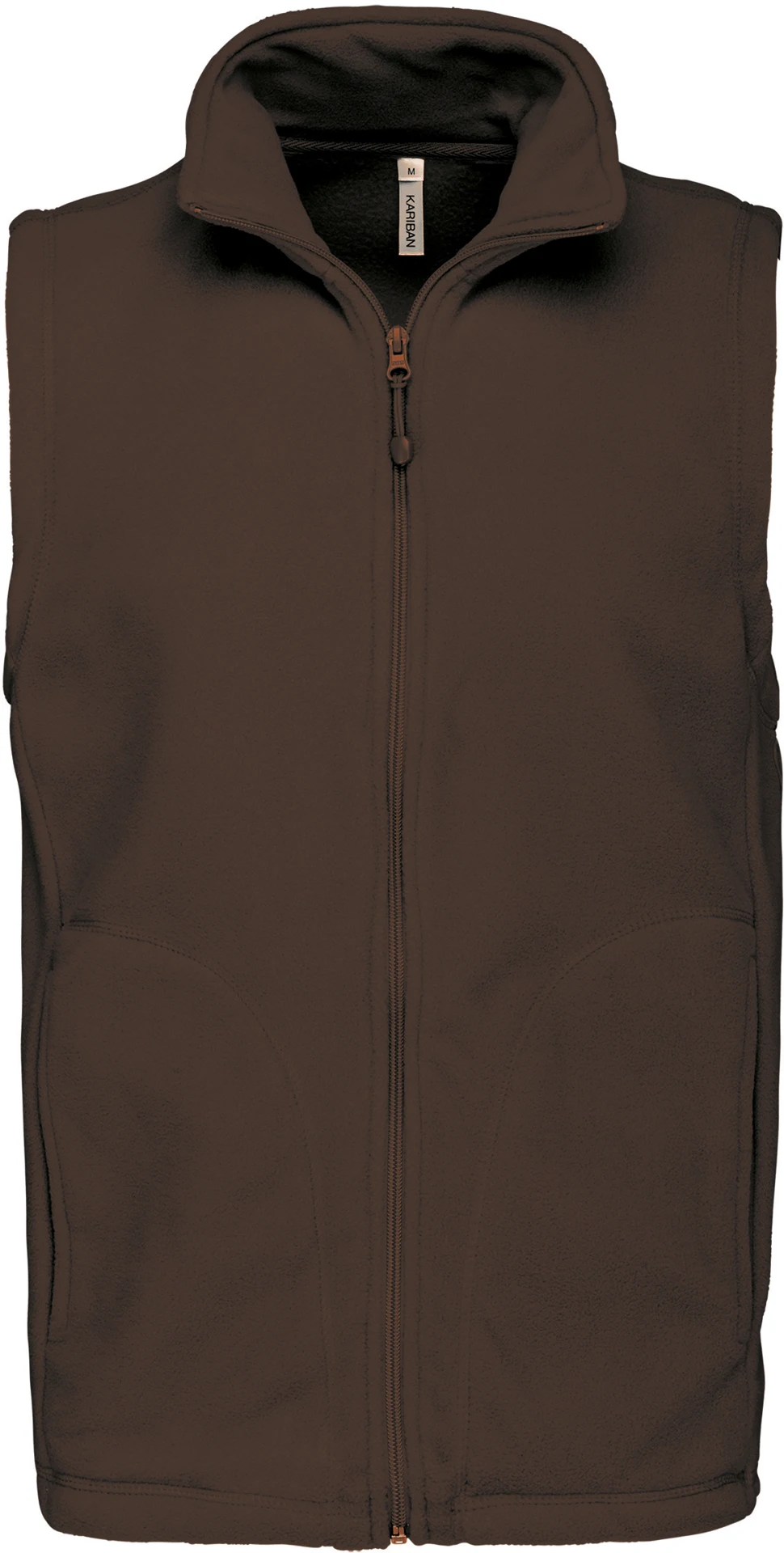 kariban-K913-microfleece-gilet-luca-chocolate-front-3 Kariban Microfleece Gilet "Luca"