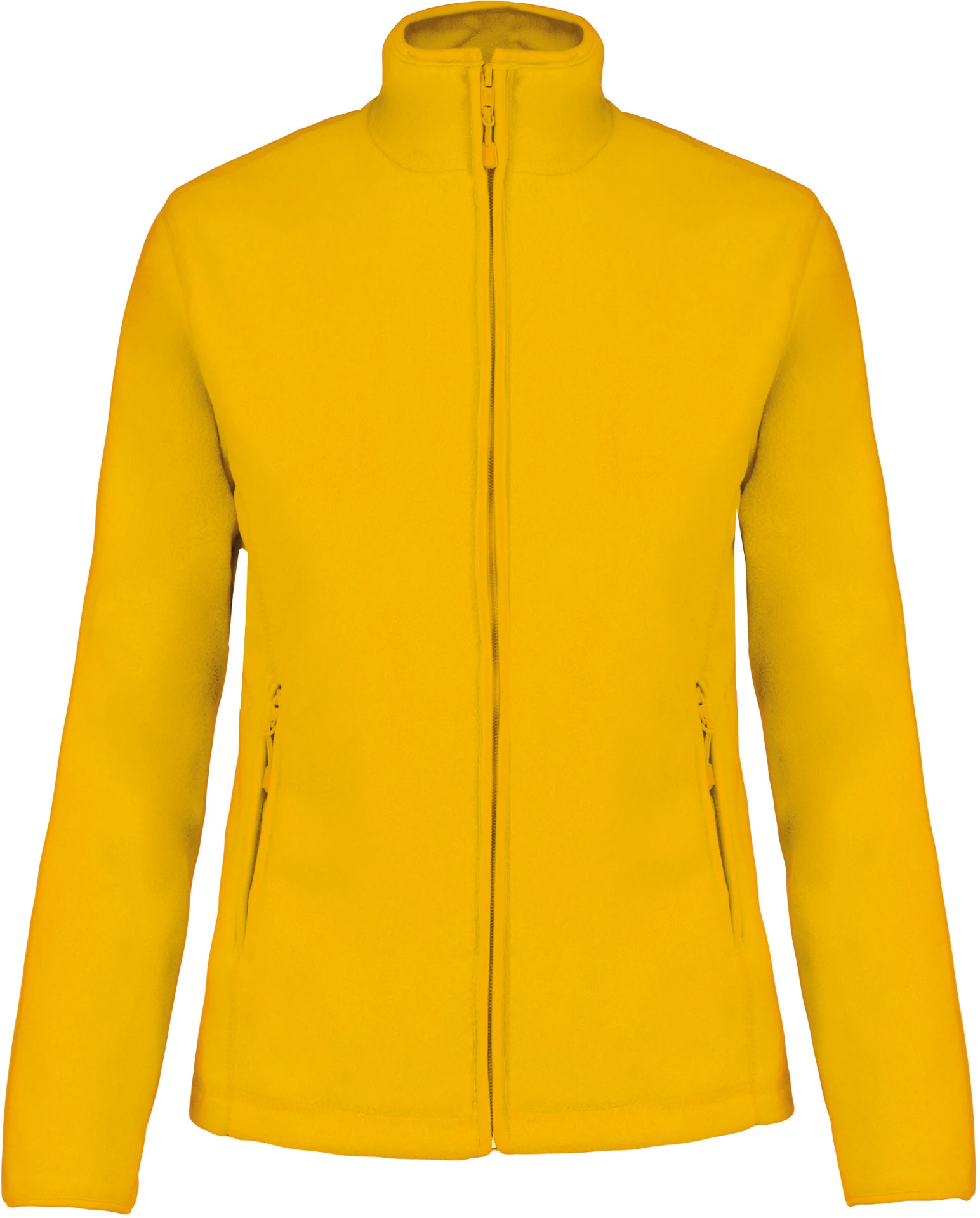 kariban-K907-damen-microfleece-jacke-maureen-yellow-front-3 Kariban Damen Fleece Jacke "Maureen"