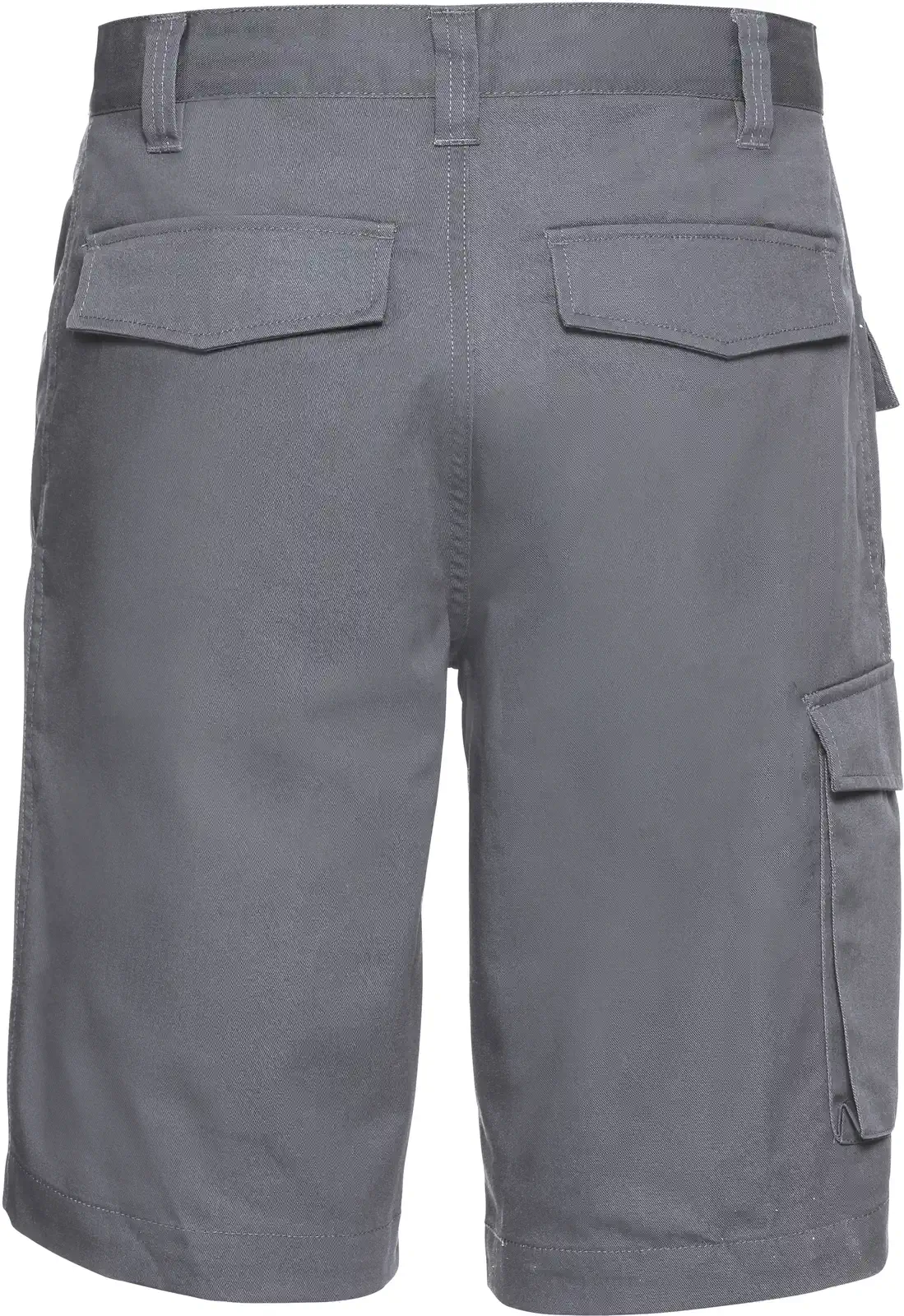 russell-r002m-poly-cotton-twill-shorts-convoygrey-back-5 Russell Workwear Polycotton Twill Shorts