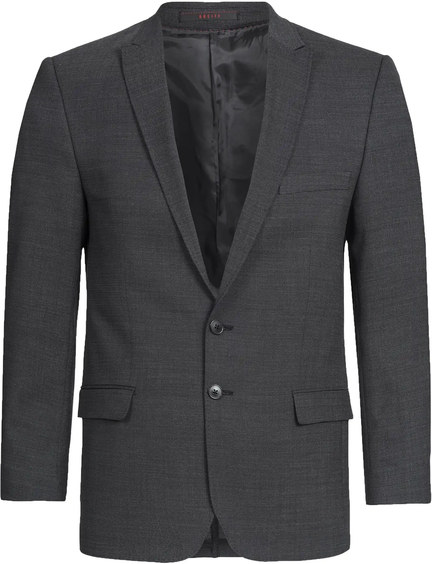 greiff-1125-herren-sakko-rf-375_2810_pinpoint-schwarz-front-2 GREIFF Herren Sakko MODERN 37.5 Regular Fit