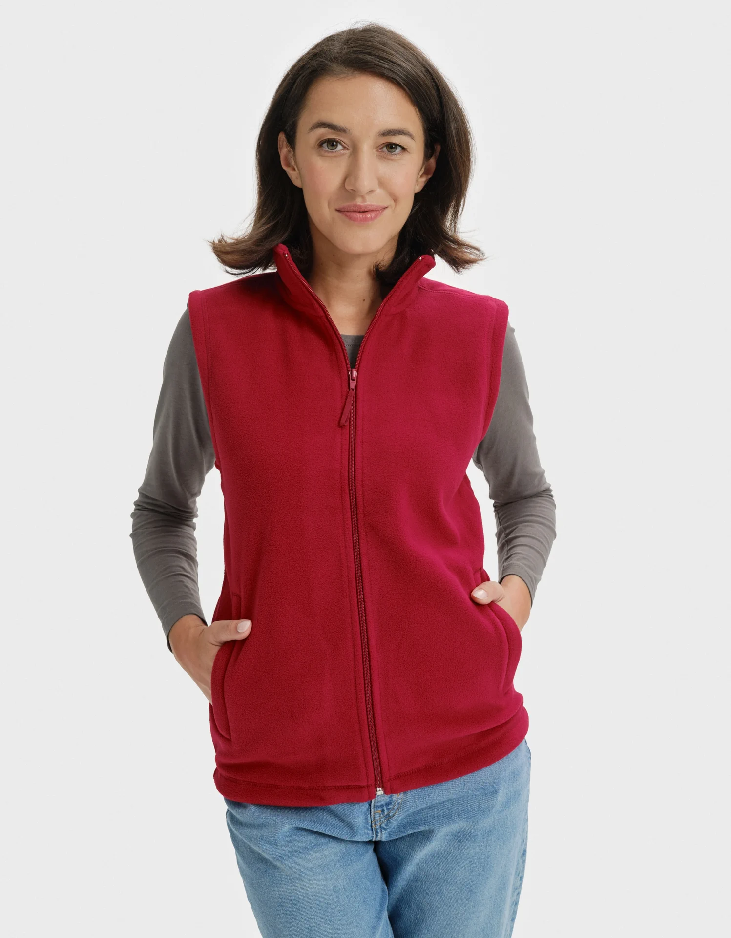 rimeck-518-fleece-weste-next-rot-model-0 RIMECK Fleeceweste Next 518