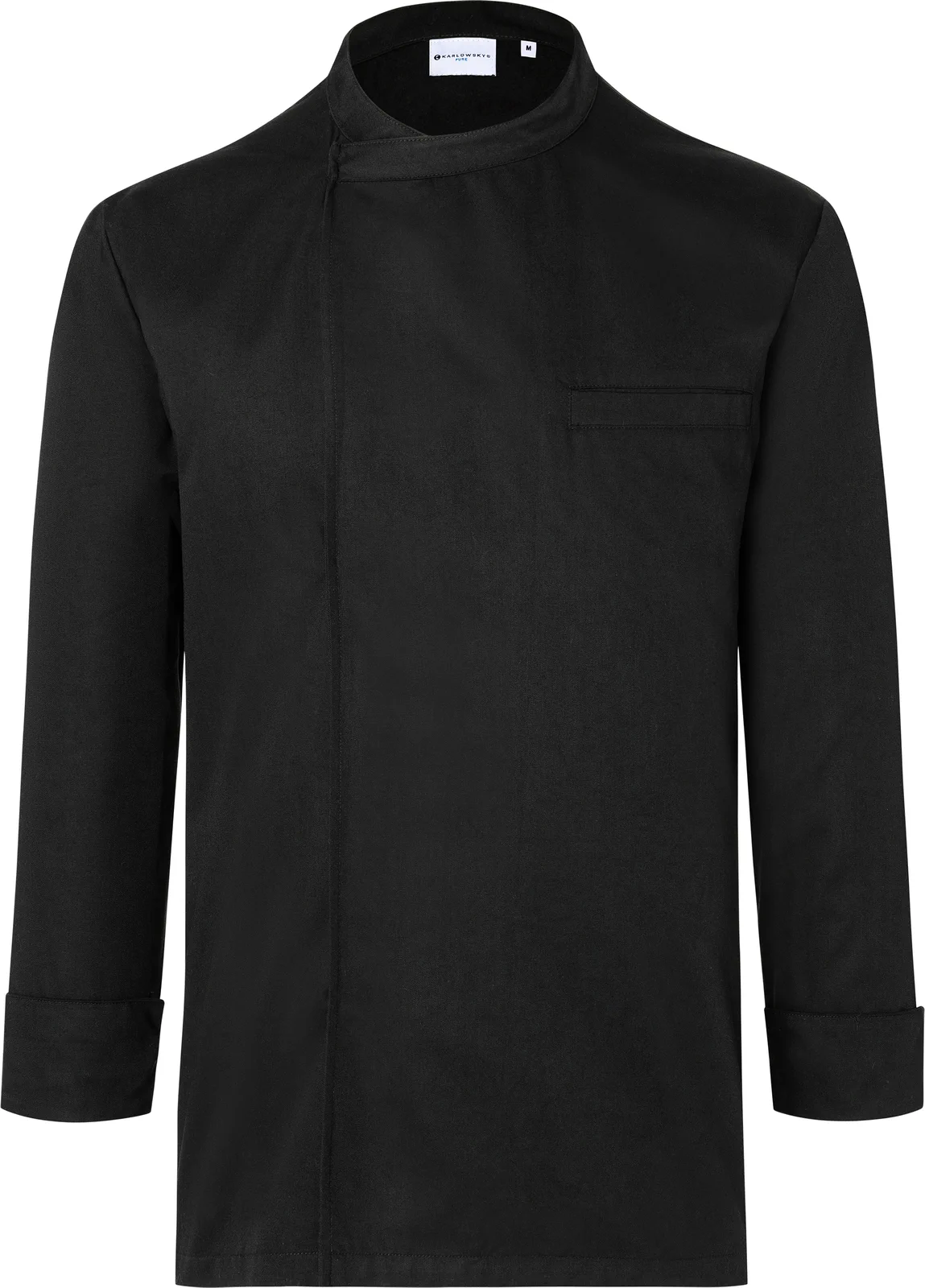 karlowsky-bjm4-langarm-ueberwurf-kochhemd-basic-black-front-3 KARLOWSKY Überwurf-Kochhemd Basic