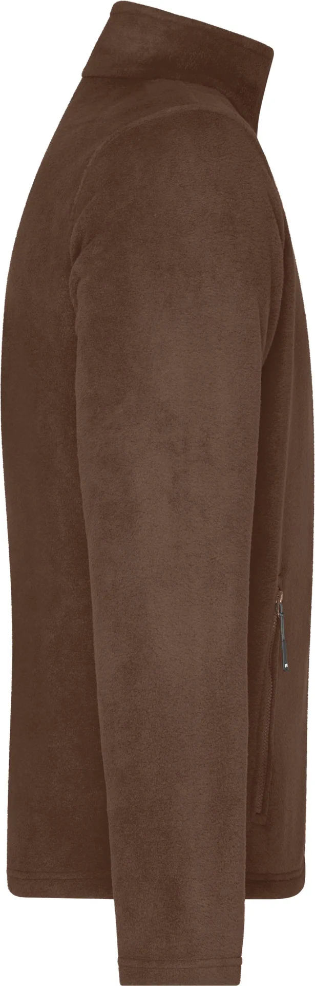 jn782-mens-fleece-jacket-brown-right-6 James & Nicholson Men's Fleecejacket