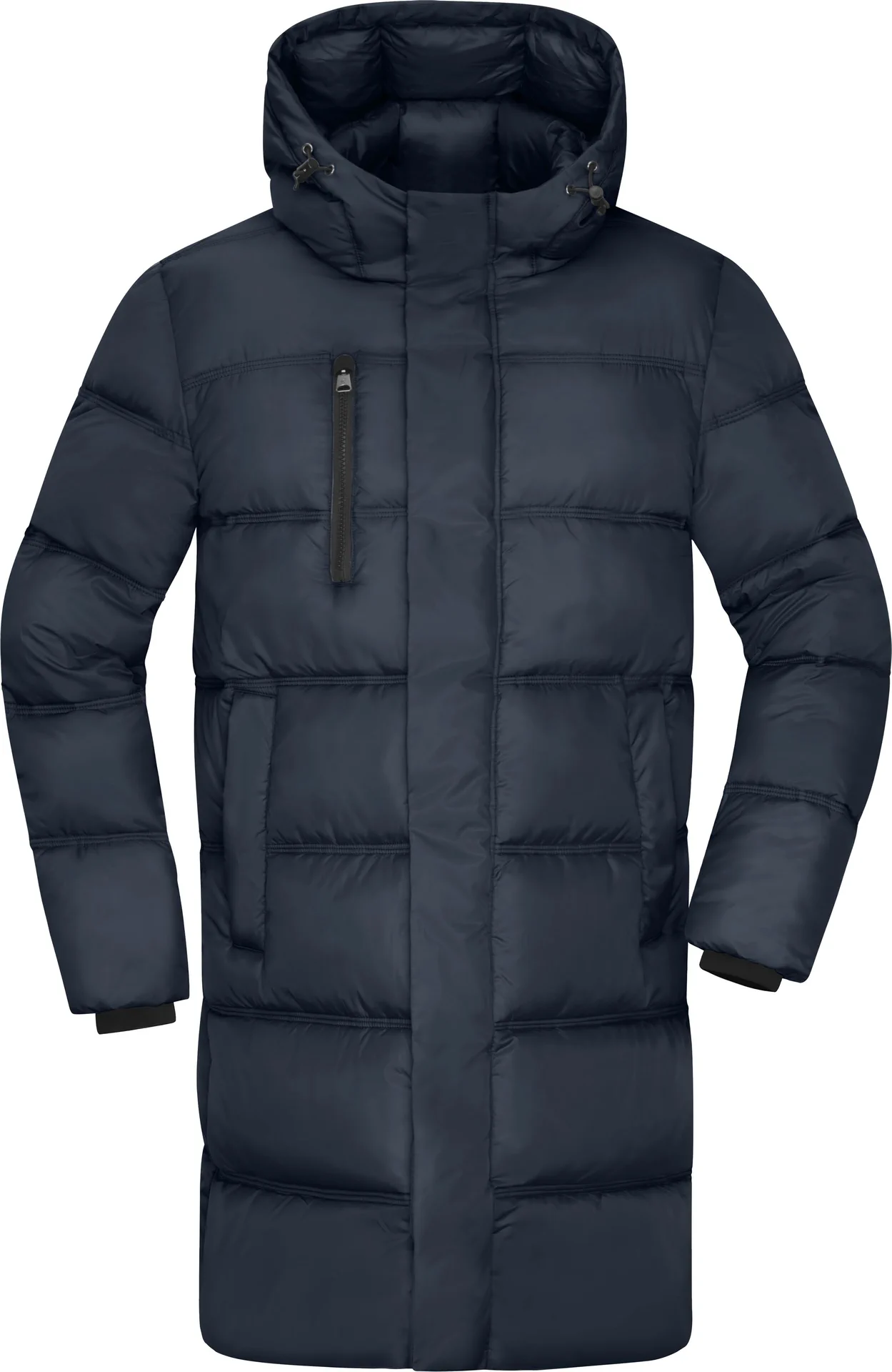 jn1368-mens-winter-short-coat-navy-front-3 James & Nicholson Men´s Winter Short Coat