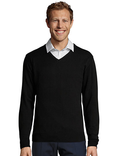 SOL'S Men's V Neck Sweater Galaxy SOL'S Men's V Neck Sweater Galaxy