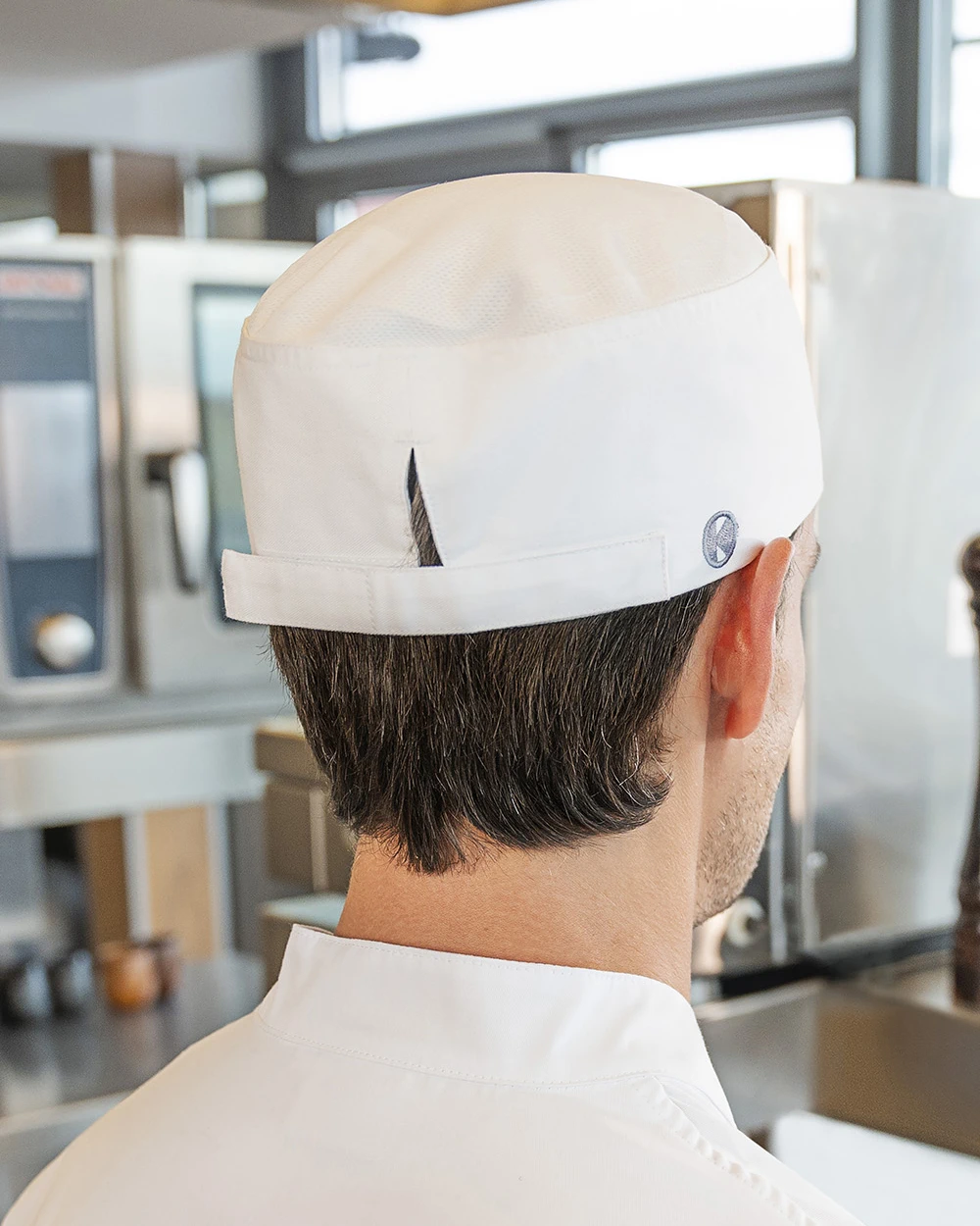 karlowsky-km35-beanie-mit-netzeinsatz-white-model-1 KARLOWSKY Beanie mit Netzeinsatz