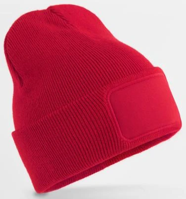 beechfield-b445b-kids-original-patch-beanie-classicred-front-1 Beechfield Kids Original Patch Beanie