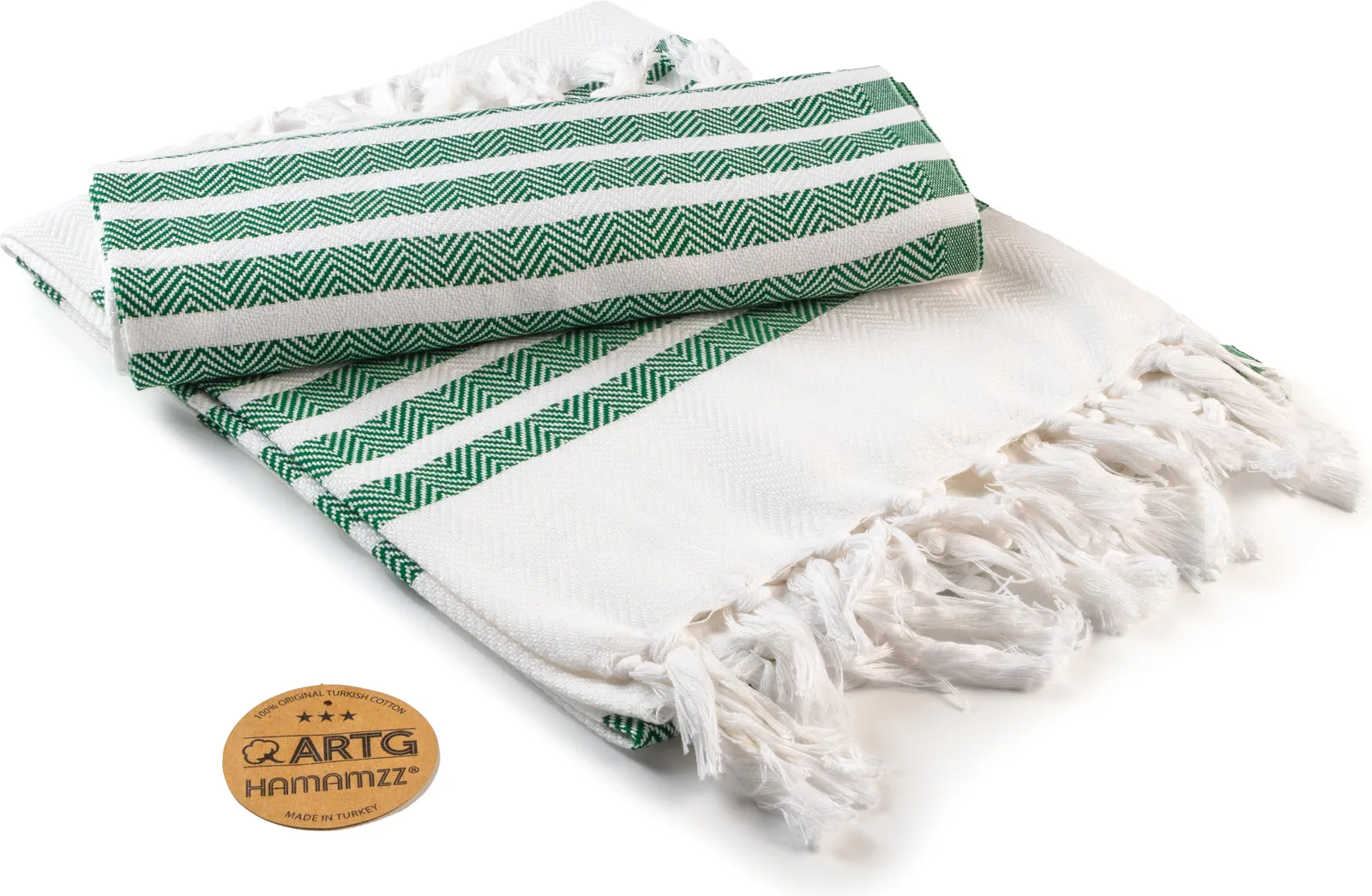 artg-ar053-hamamzz-dalaman-towel-darkgreen-front-1 ARTG Hamamzz® Dalaman Towel