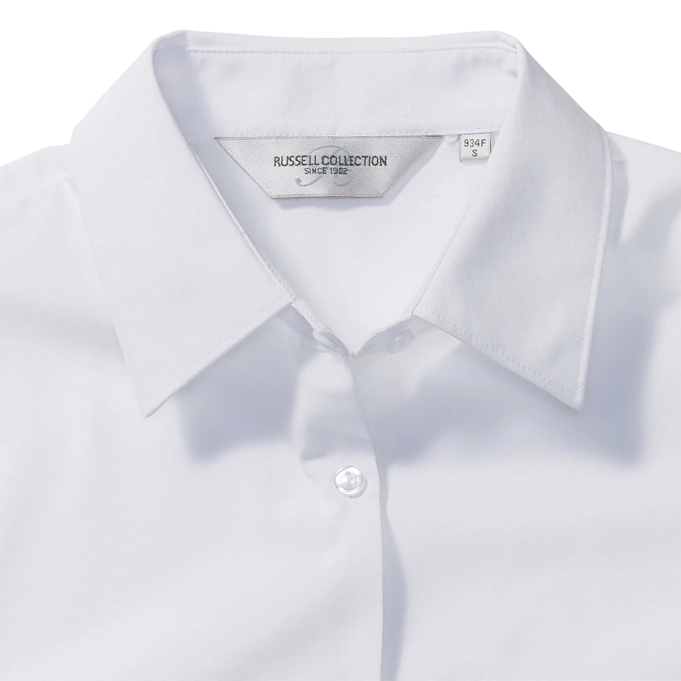 Russell Ladies Long Sleeve Polycotton Easy Care Poplin Shirt