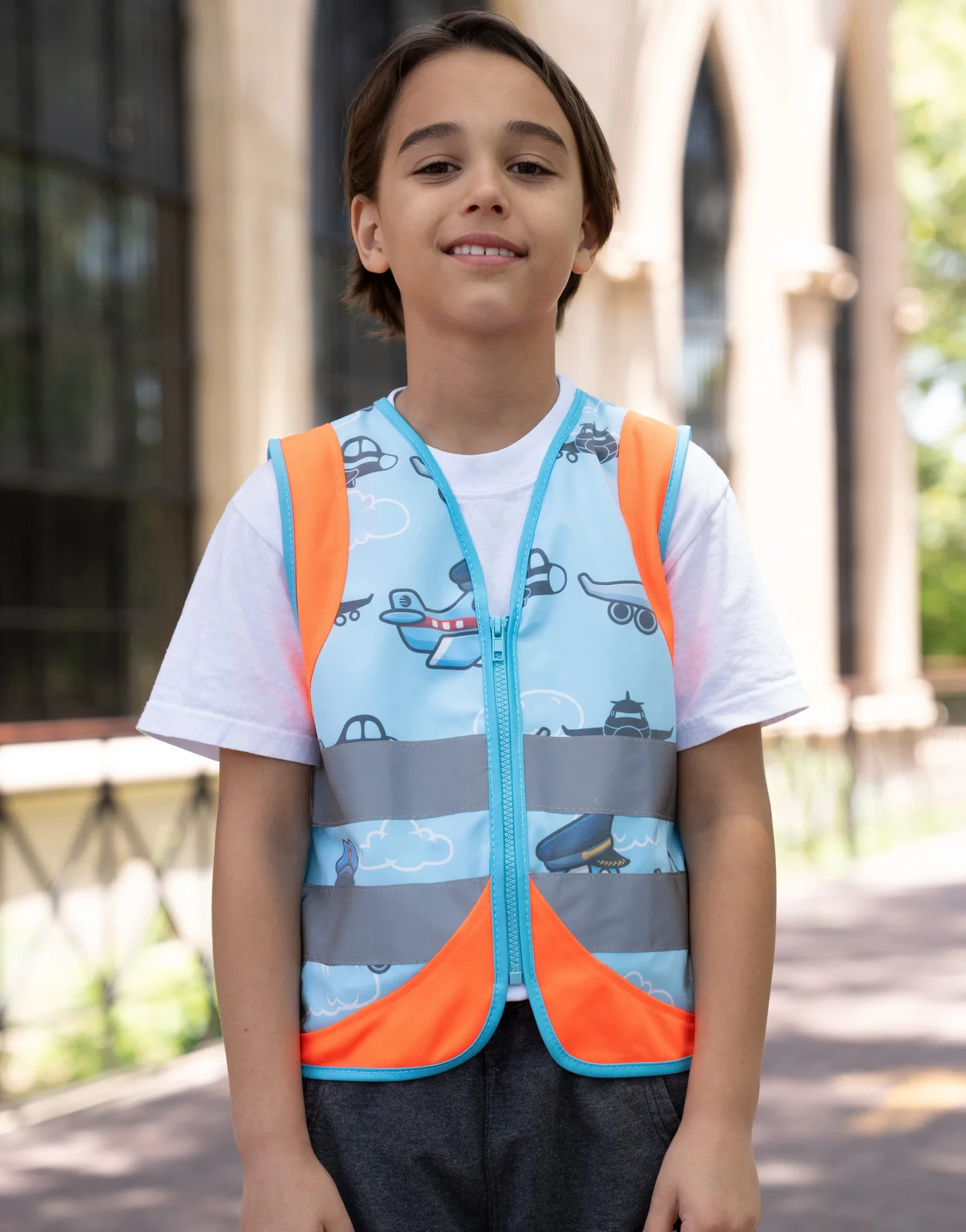 korntex-actveh-childrens-safety-vest-action-vehicle-fun-co2-neutral-plane-model-1 Korntex Kinder Warnweste Action Line Vehicle