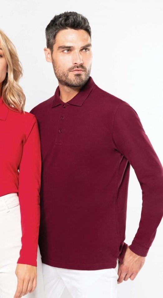 Kariban Herren Piqué Polo langarm Kariban Herren Piqué Polo langarm