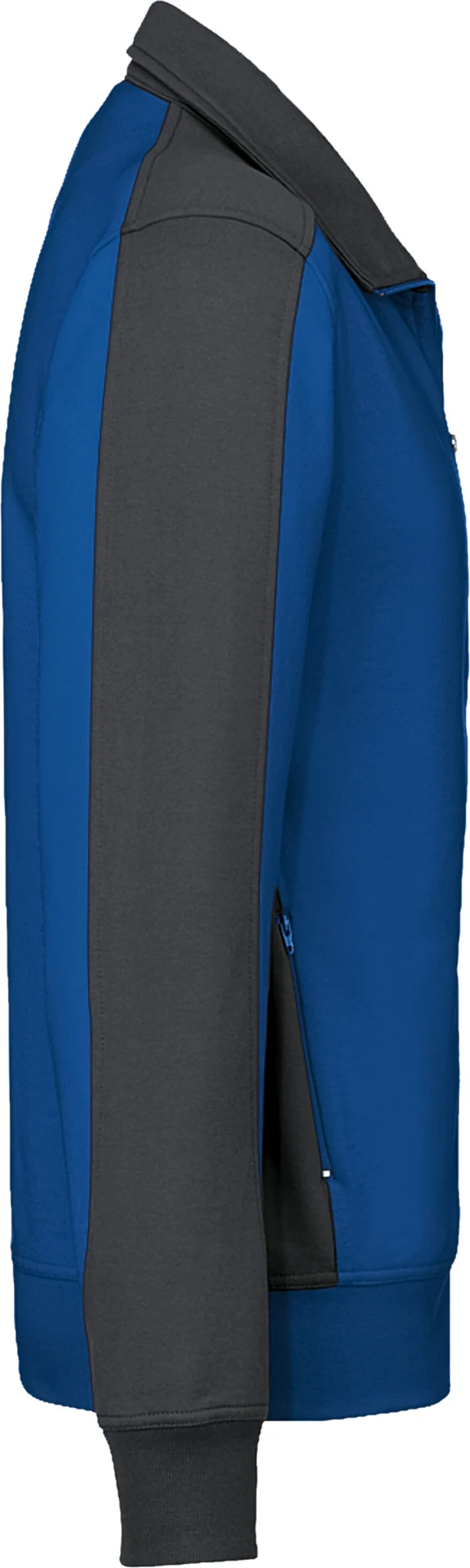 hakro-477-sweatjacke-contrast-mikralinar-royalblau-anthrazit-4 HAKRO Sweatjacke 477 Contrast Mikralinar®