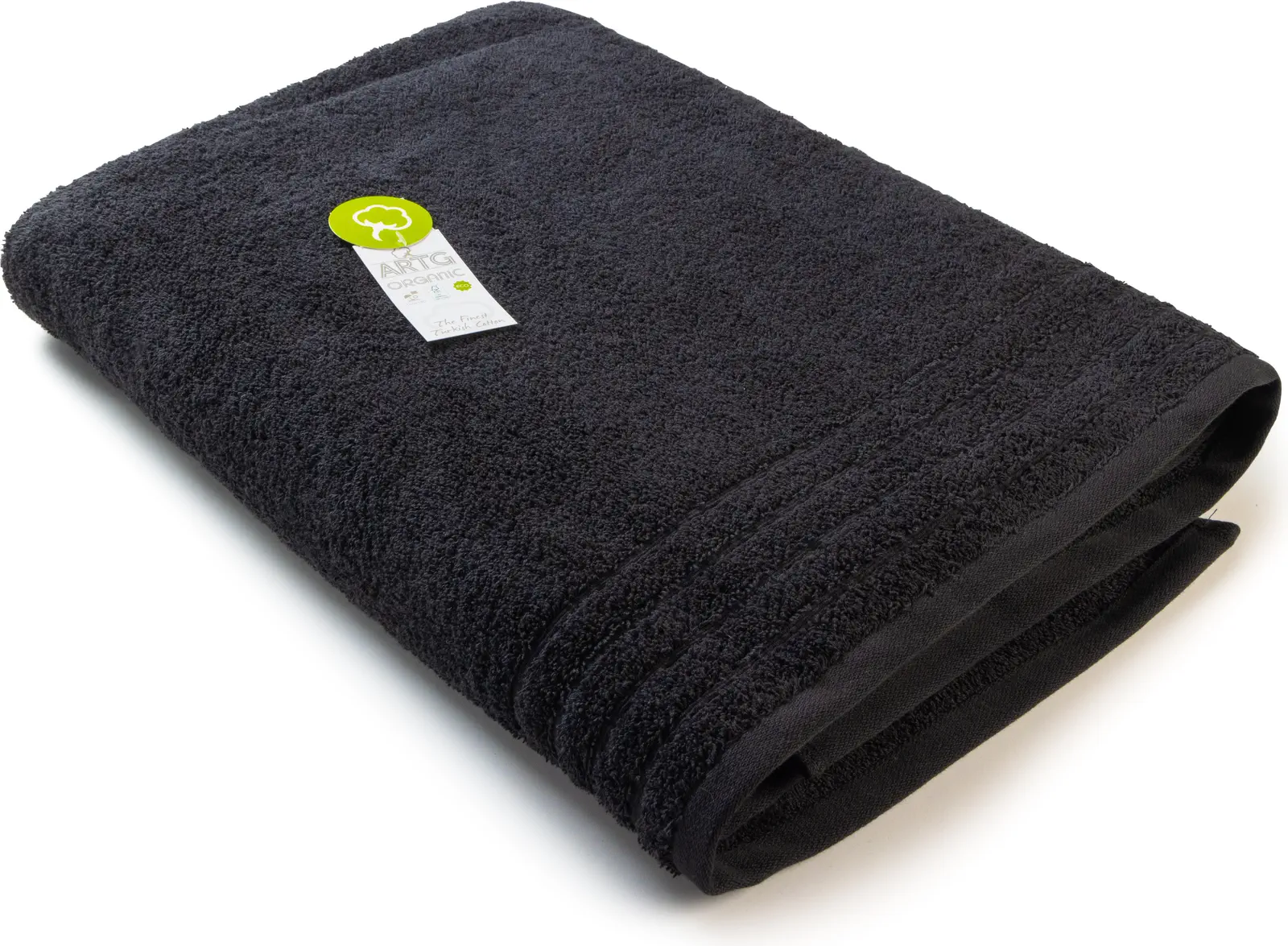 artg-ar506-organic-beach-towel-black-front-1 ARTG Organic Beach Towel