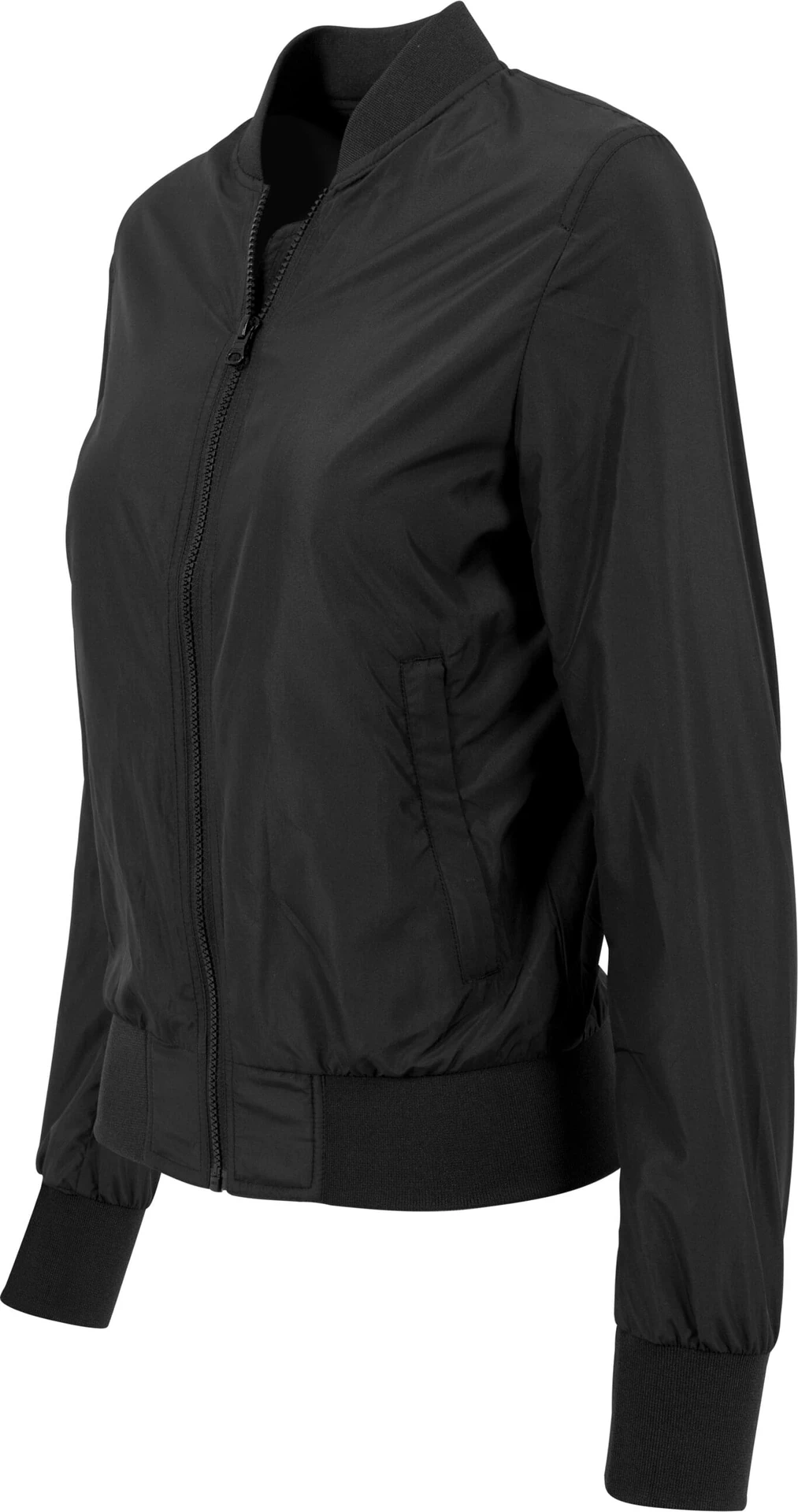 Build Your Brand Ladies Nylon Bomber Jacket