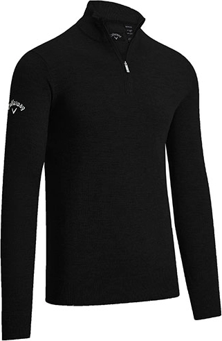 callaway-cw351-mens-merino-1-4-zipped-sweater-black-onyx-front-2 Callaway Men´s 1/4 Zipped Merino Sweater