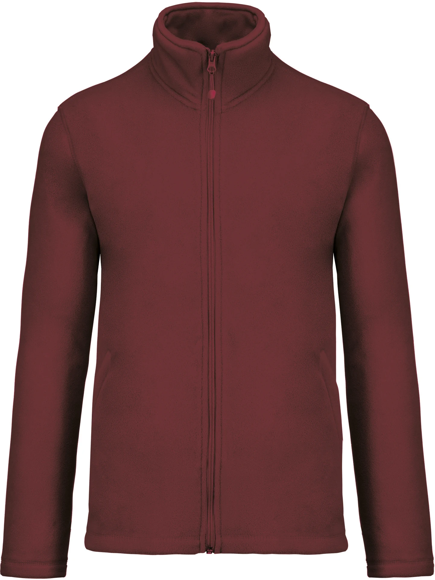 kariban-K911-microfleece-jacke-falco-wine-front-3 Kariban Microfleece Jacke "Falco"