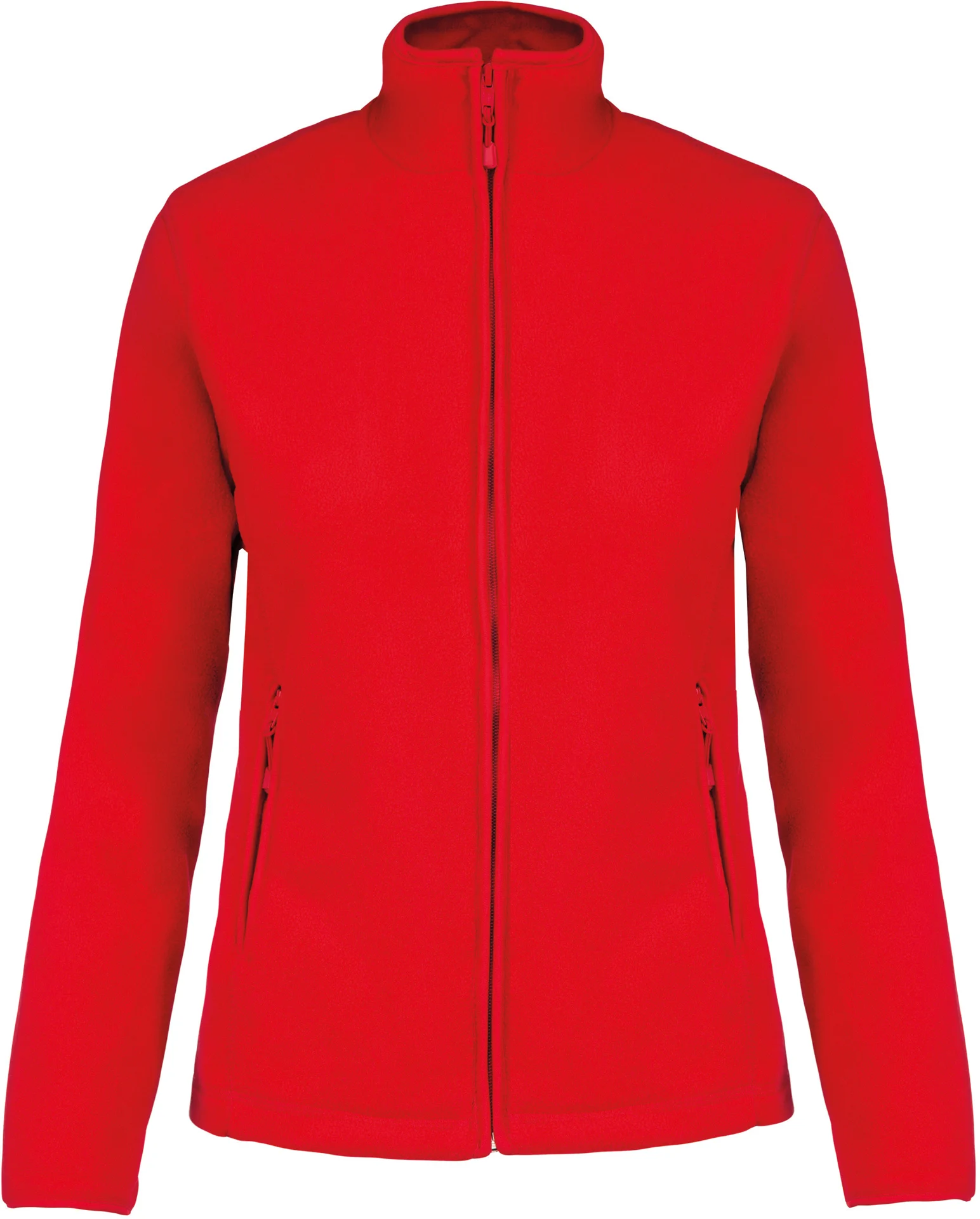 kariban-K907-damen-microfleece-jacke-maureen-red-front-3 Kariban Damen Fleece Jacke "Maureen"