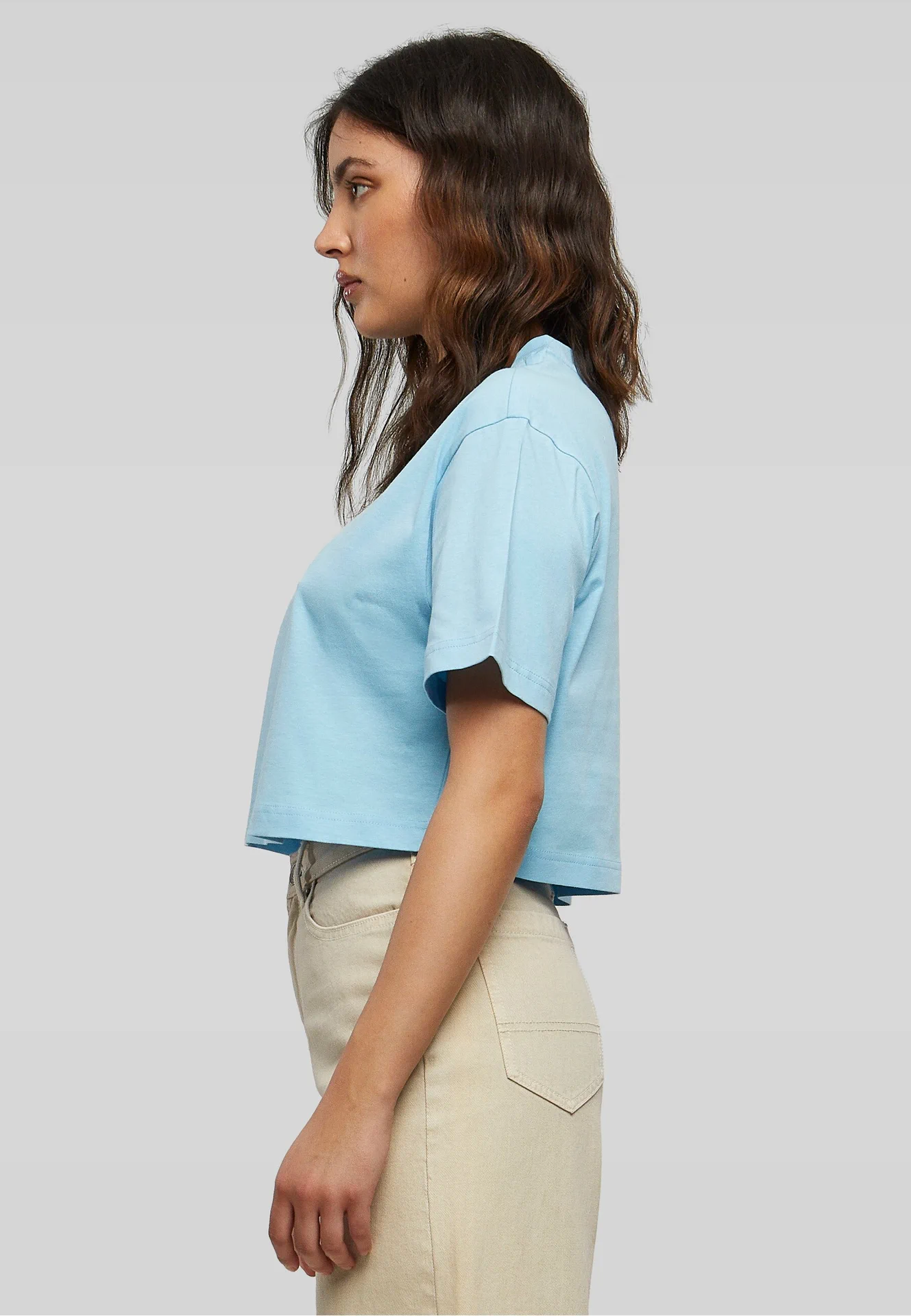 Build Your Brand Ladies Short Oversized Tee