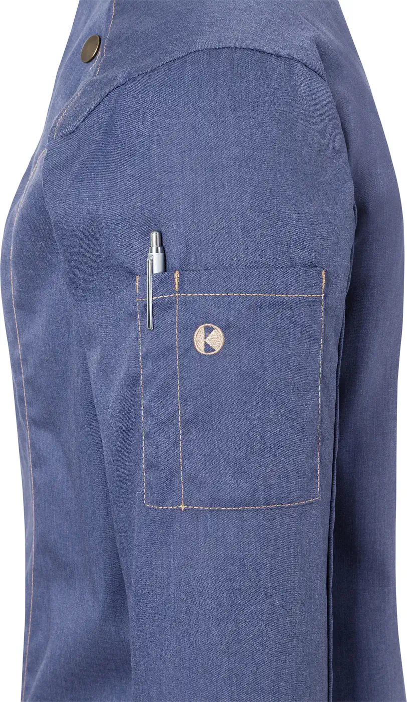 KARLOWSKY Damen Kochjacke Jeans-Style