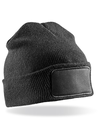 Result Recycled Double Knit Printers Beanie