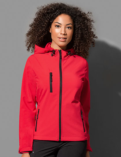 Stedman Active Softest Shell Hooded Jacket for women Stedman Active Softest Shell Hooded Jacket for women