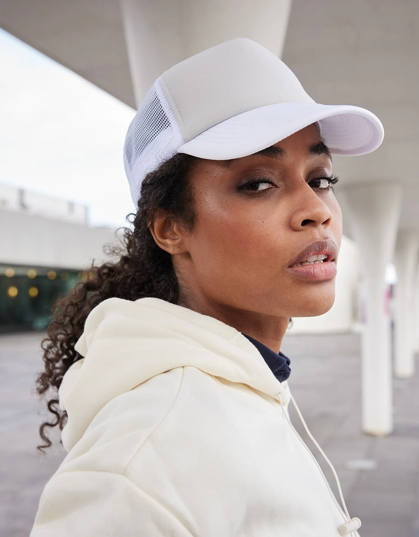 daiber-mb070-5-panel-polyester-mesh-cap-model-0 myrtle beach 5-Panel Polyester Mesh Cap
