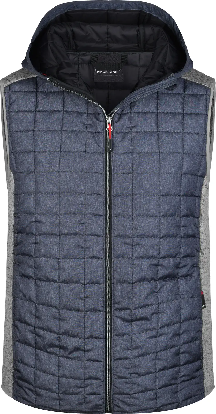 James & Nicholson Men's Knitted Hybrid Vest