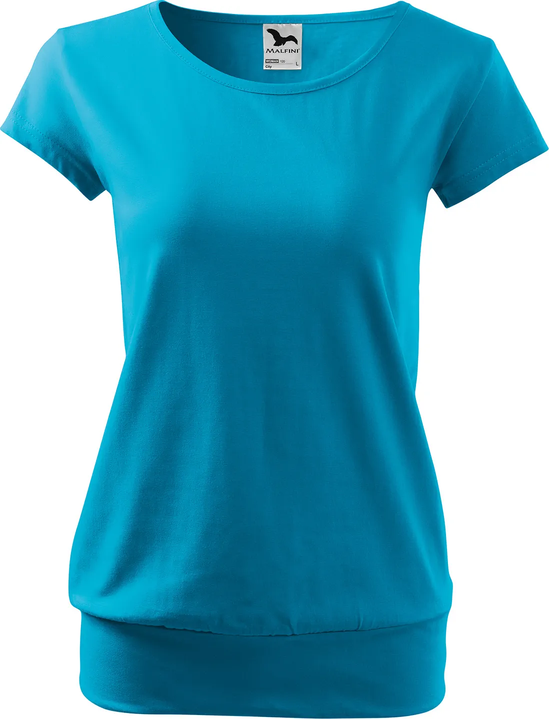 malfini-120-city-t-shirt-damen-tuerkisblau-front-2 MALFINI T-Shirt Damen City 120
