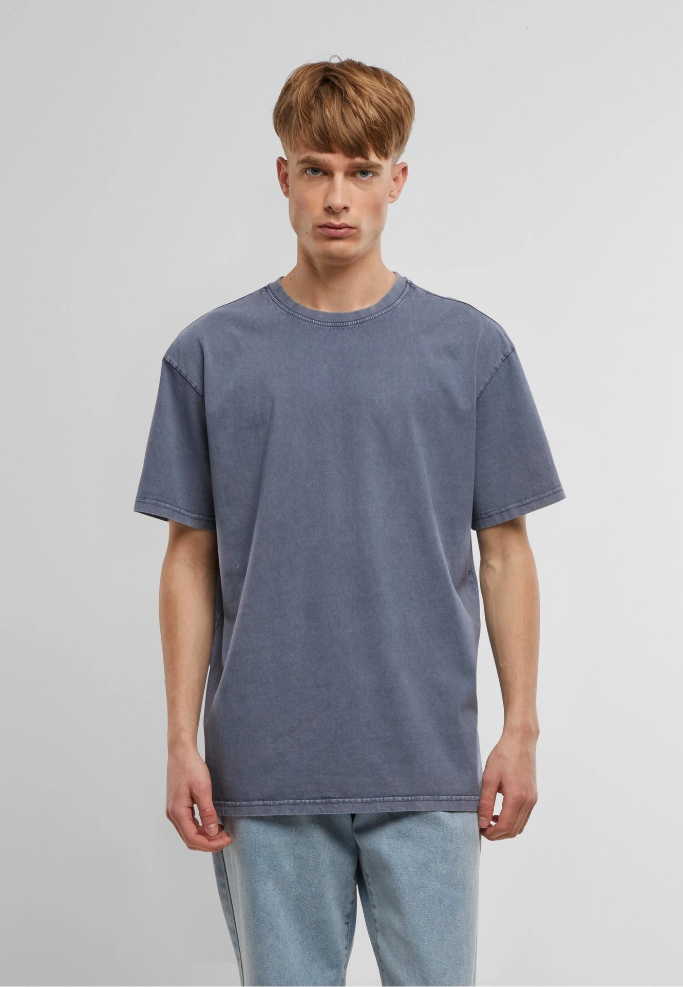 Build Your Brand Acid Washed Heavy Oversize Tee