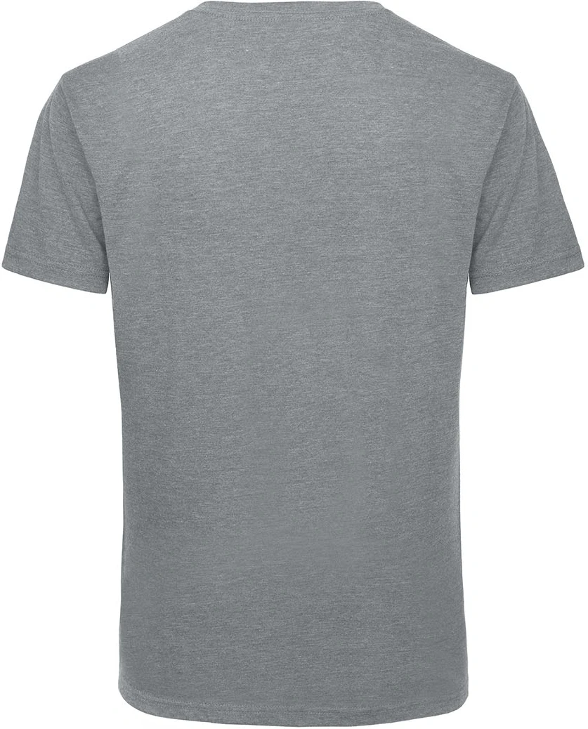 BC-TM057-V-Triblend-men-heatherlightgrey-3 B&C V-Neck Triblend T-Shirt Men