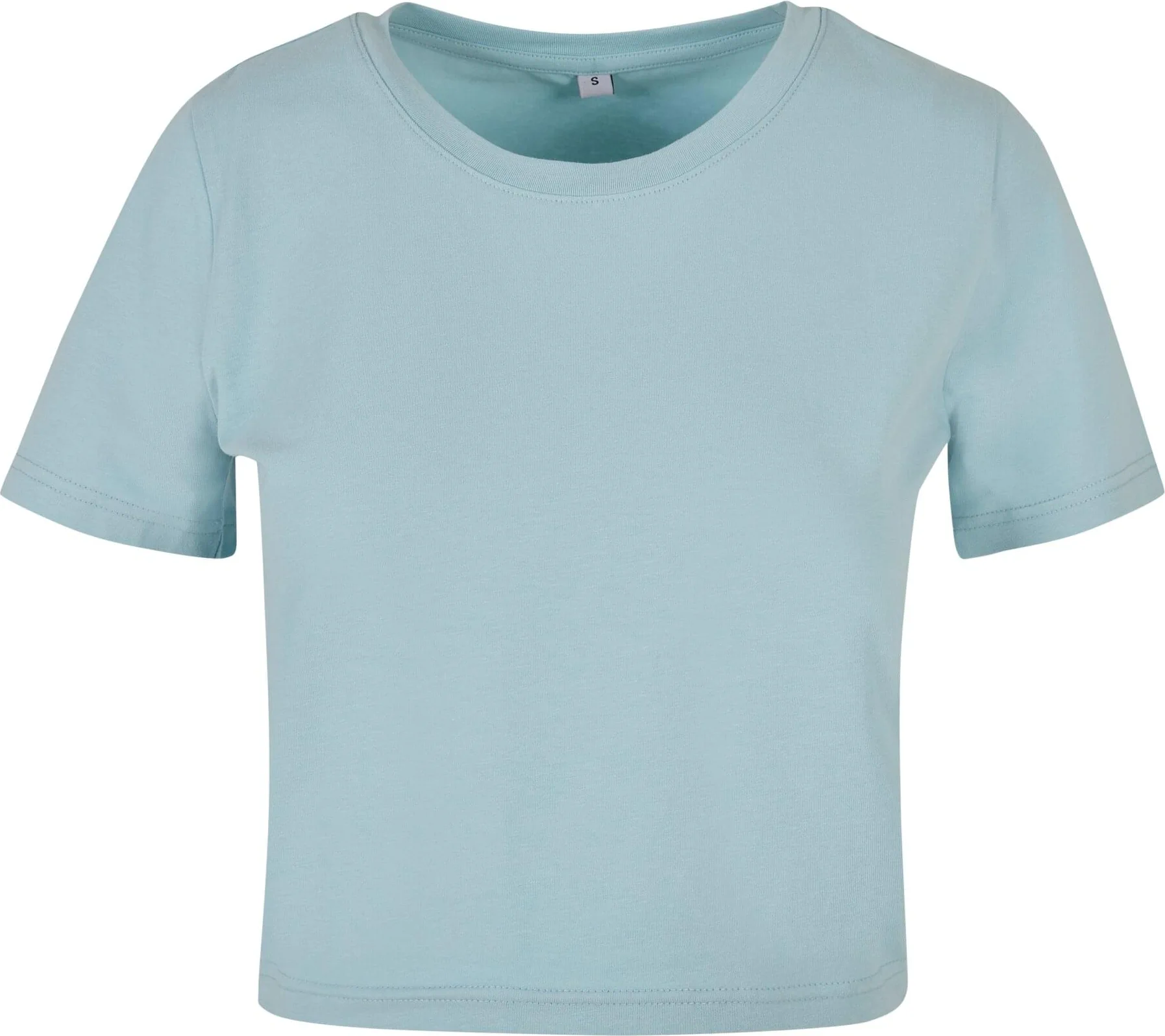 BYB-BY042-ladies-cropped-t-shirt-oceanblue-front-4 Build Your Brand Ladies Cropped Tee