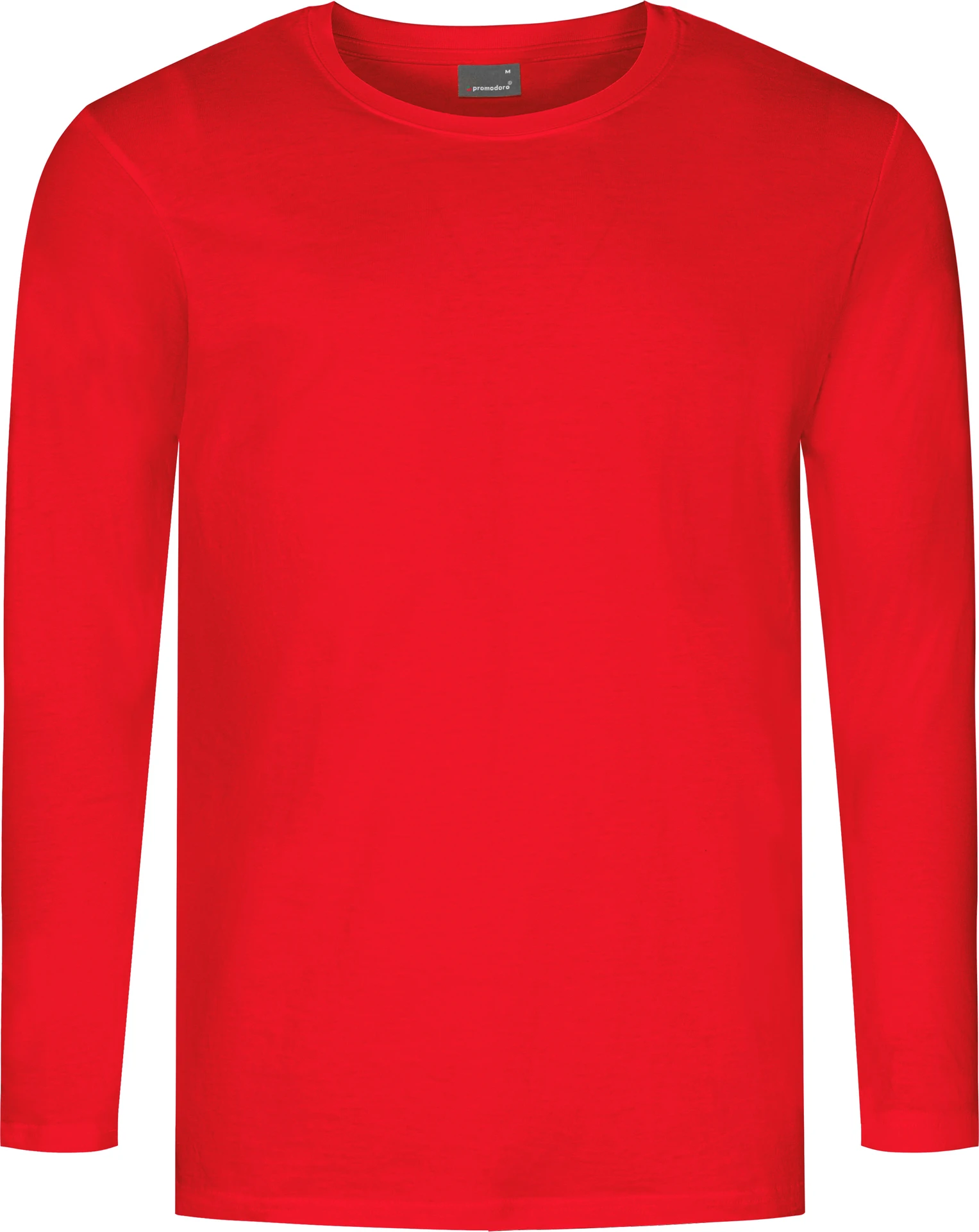 promodoro-4099-mens-premium-t-shirt-long-sleeve-firered-front-3 Promodoro Men's Premium-T Longsleeve