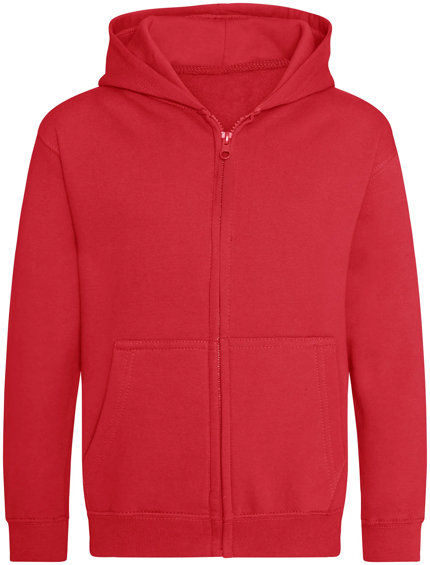 justhoods-jh050j-kids-zoodie-firered-front-1 Just Hoods Kids Zoodie