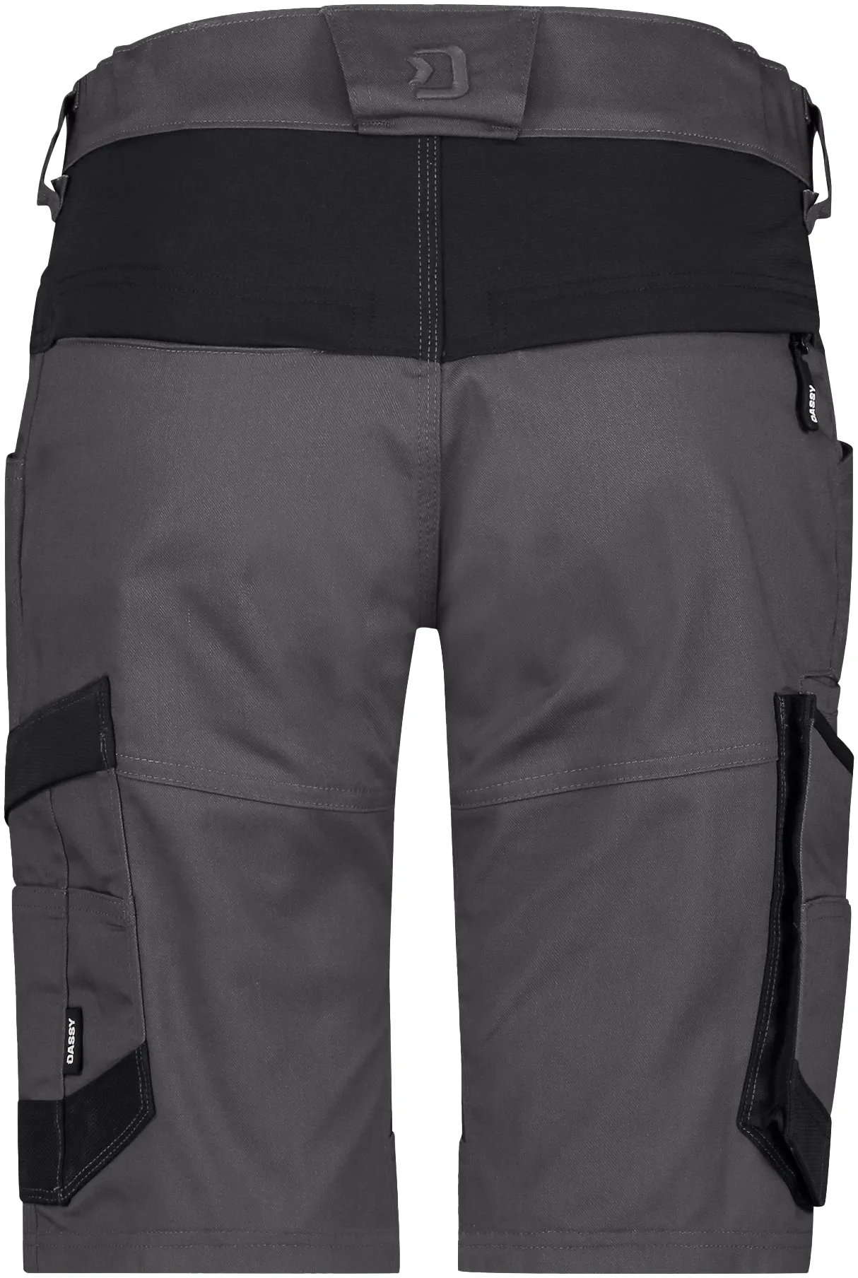 dassy-250113-axis-next-women-work-shorts-with-stretch-for-women-anthracite-grey-black-back-3 DASSY Stretch-Arbeitsshorts Women AXIS Next