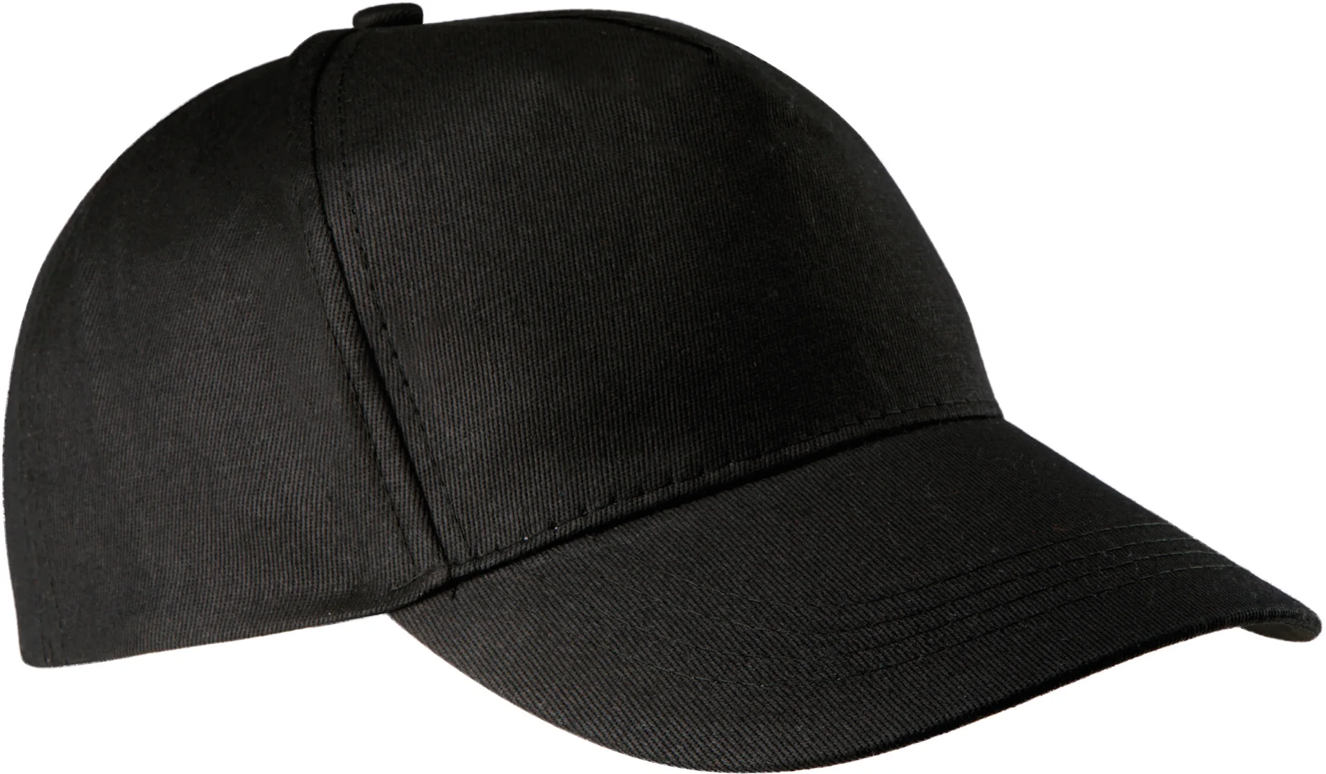 kariban-KP116-5-panel-kappe-black-front-2 Kariban 5-Panel Kappe