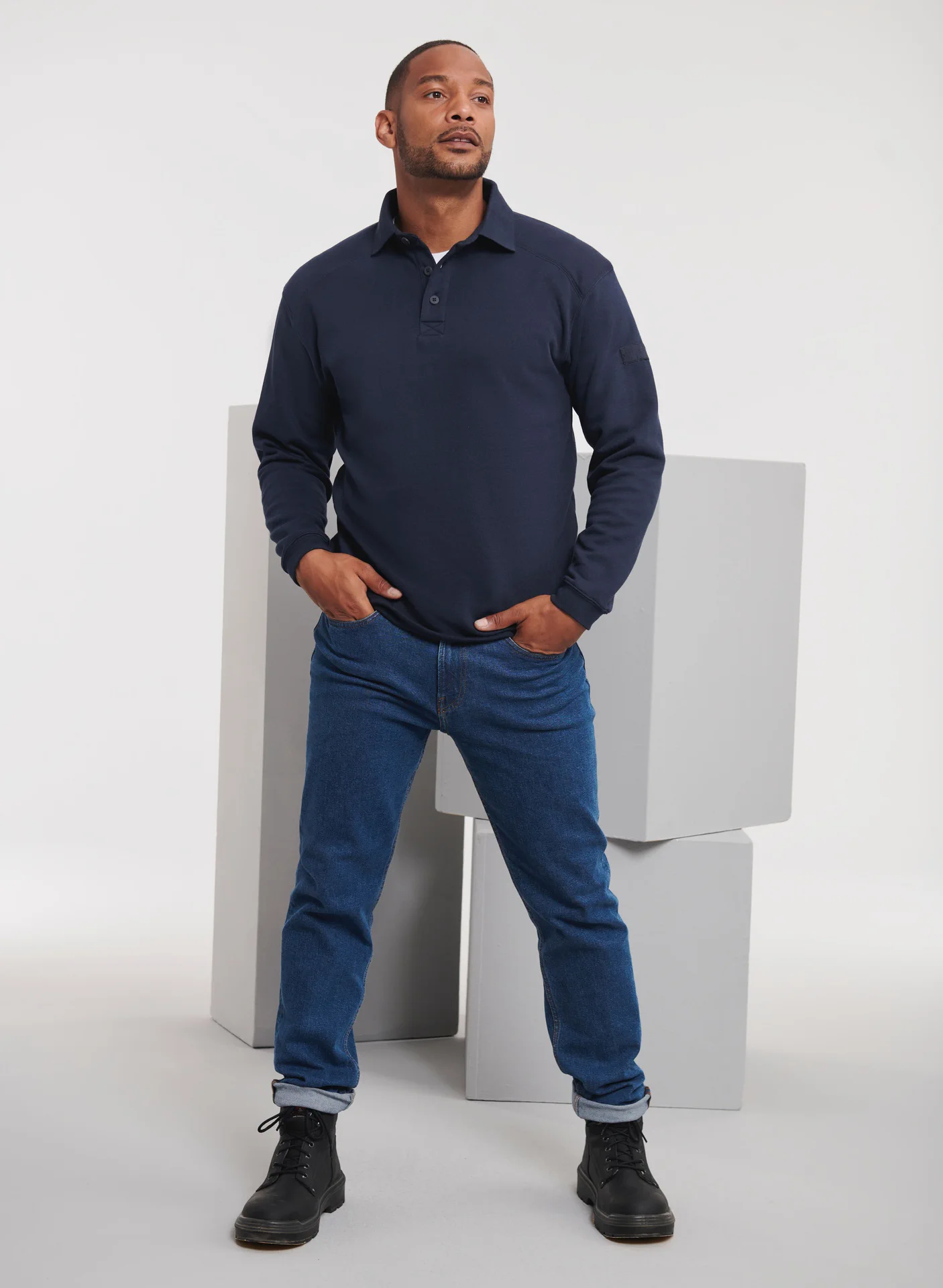 Russell Heavy Duty Workwear Collar Sweatshirt