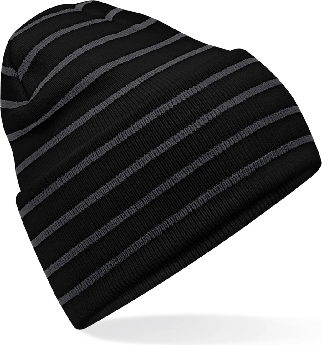 Beechfield Original Deep Cuffed Striped Beanie