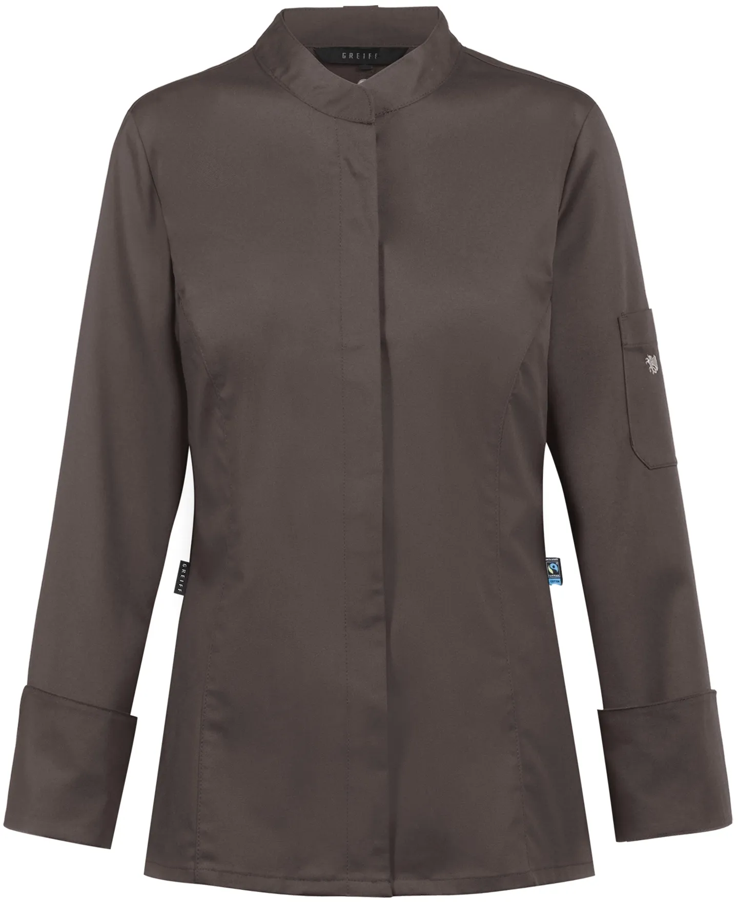 GREIFF Damen Kochjacke mit verdeckten Druckknöpfen