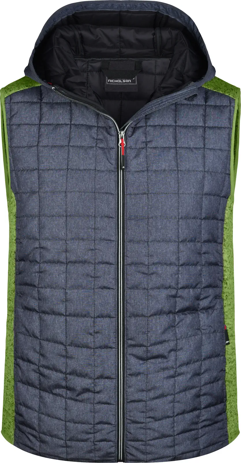 James & Nicholson Men's Knitted Hybrid Vest