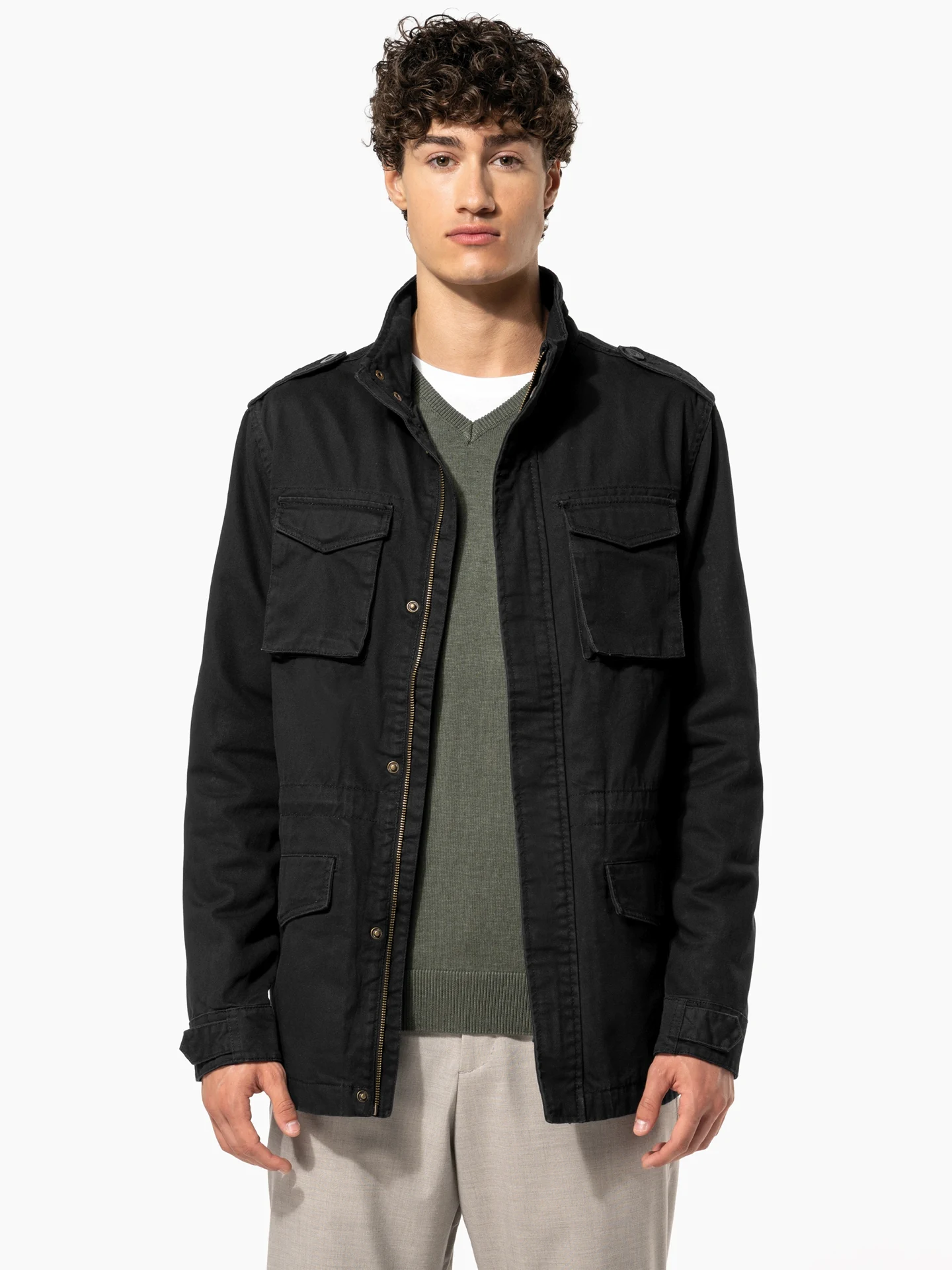 kariban-K6164-herren-safari-jacke-model-0 Kariban Herren Safari Jacke