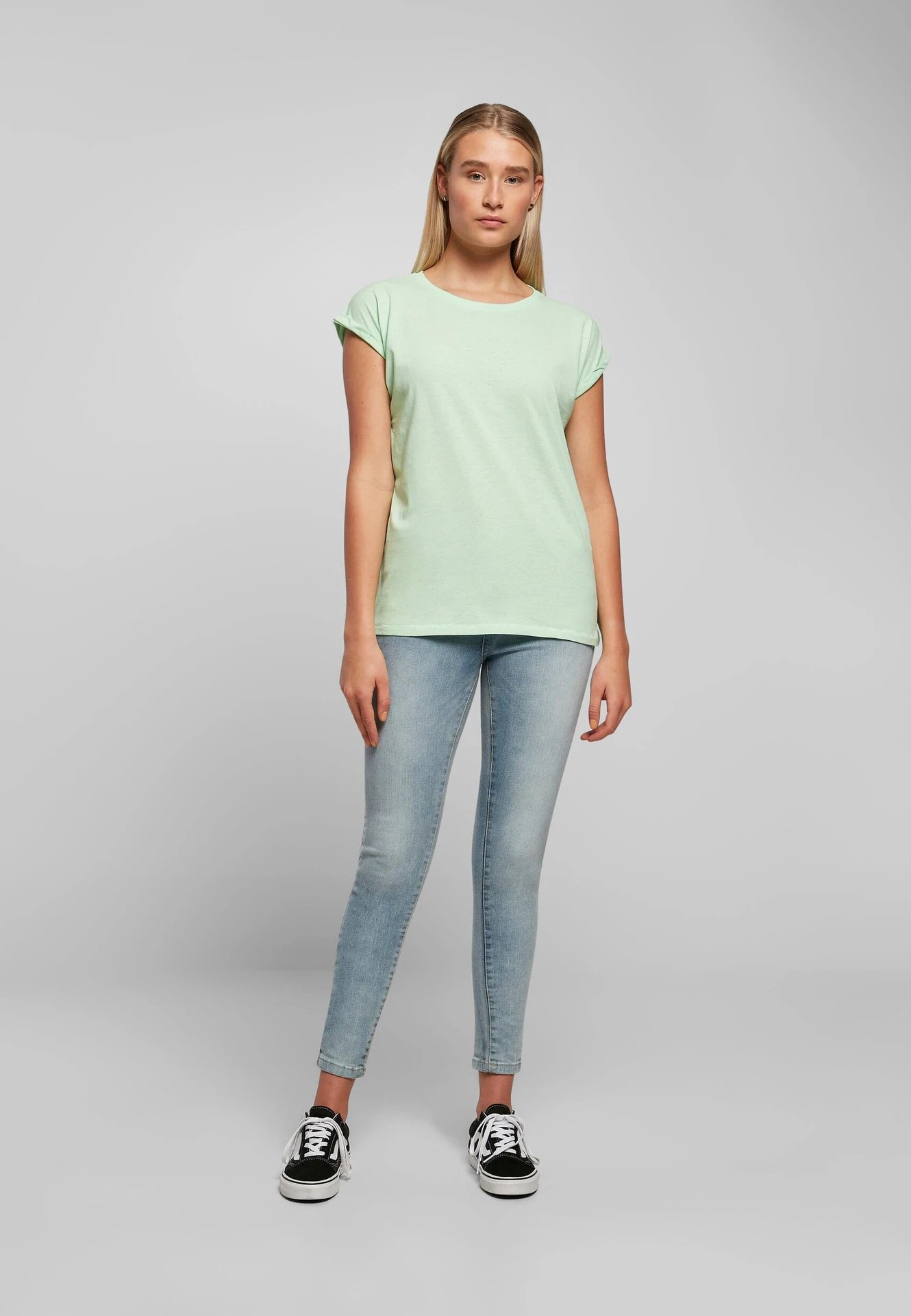 Build Your Brand Ladies Extended Shoulder Tee