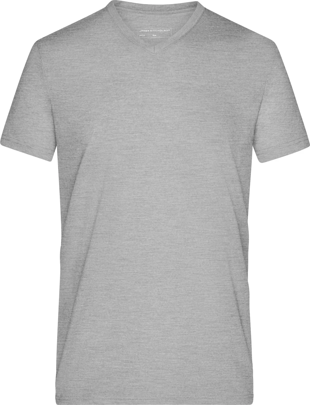 jn974-mens-heather-t-shirt-greyheather-front-3 James & Nicholson Men`s Heather T-Shirt