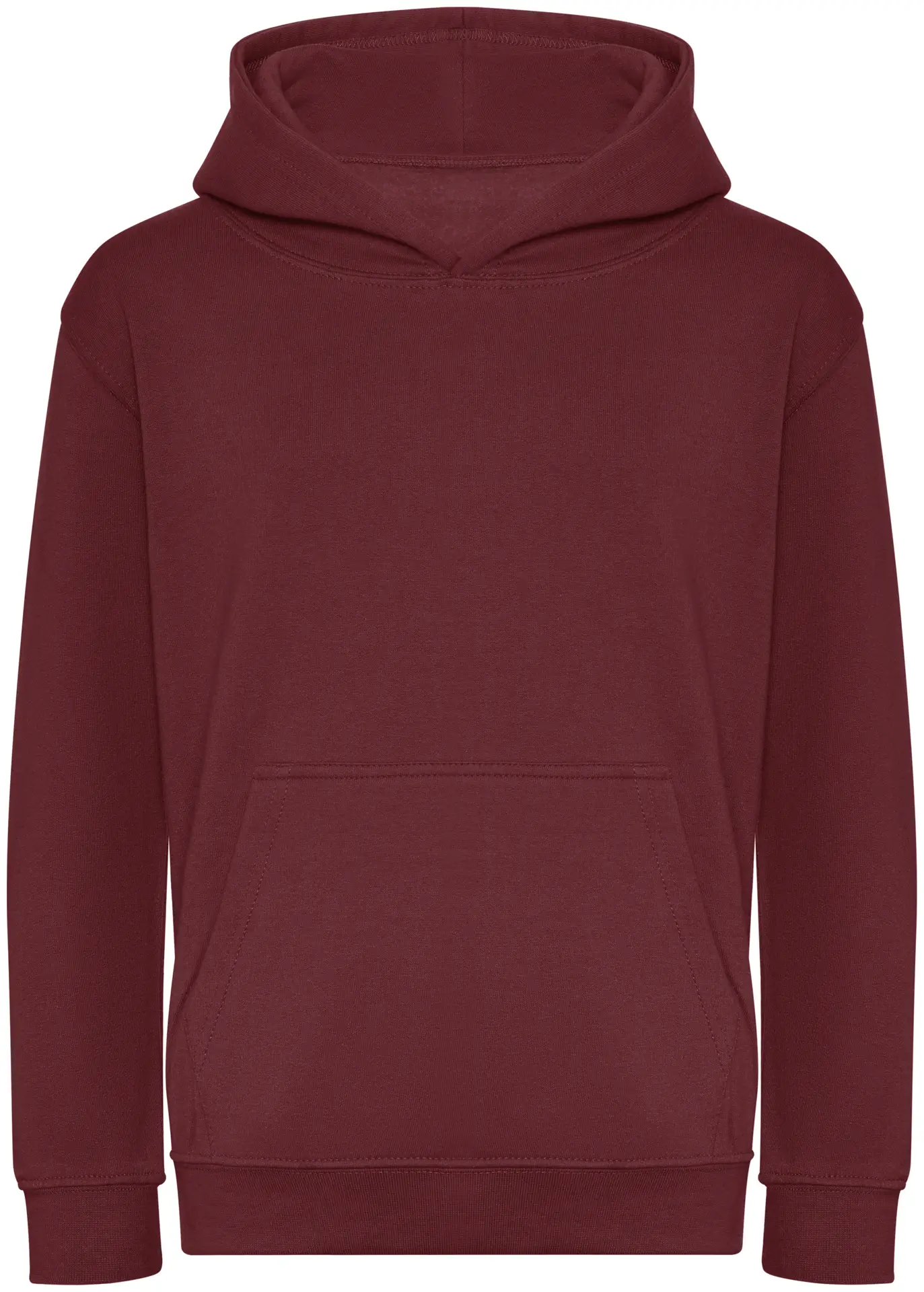 justhoods-jh201j-kids-organic-hoodie-burgundy-front-1 Just Hoods Kids Organic Hoodie