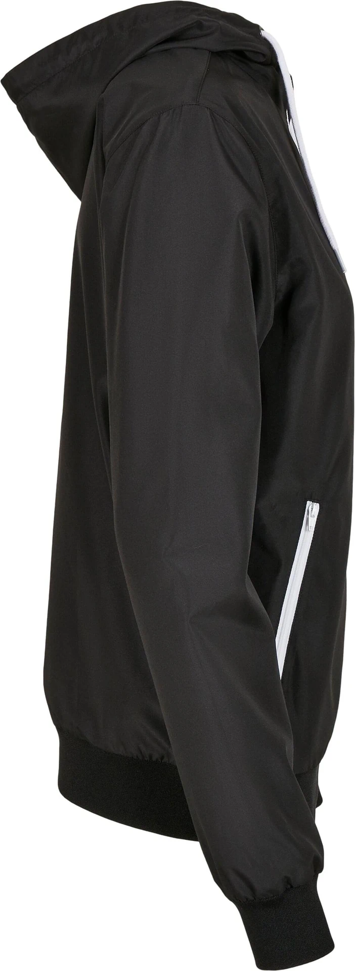 BYB-BY147-ladies-recycled-windrunner-black-white-right-8 Build Your Brand Ladies Recycled Windrunner